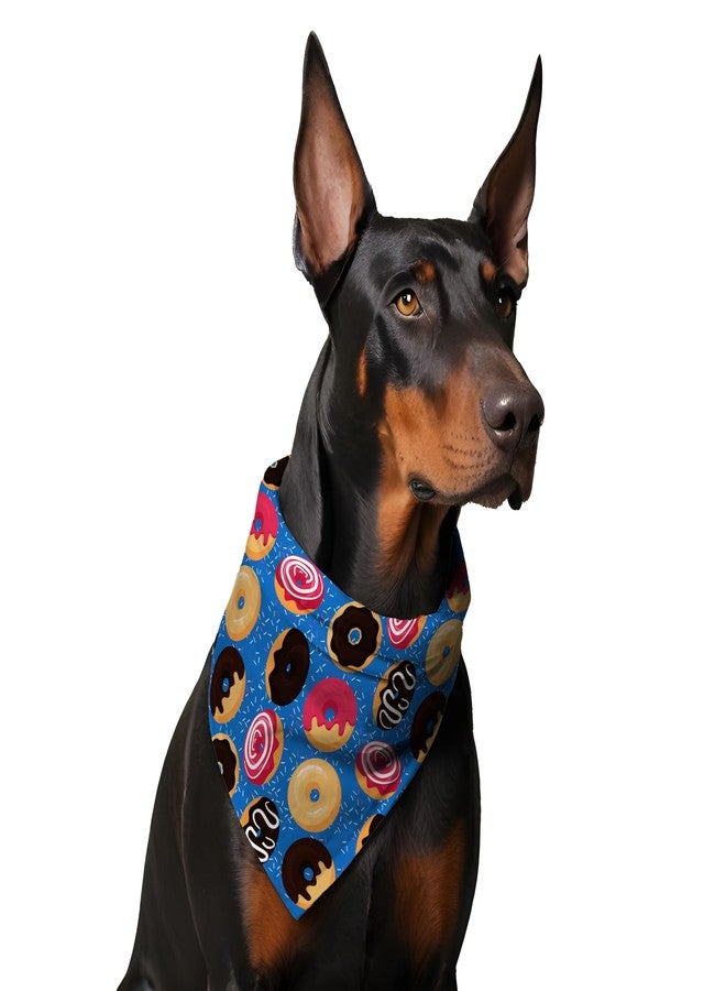 W Brings Birthday Gorgeous Donut Dog Bandana | This Stunning Gorgeous Design Dog Bandana Scarf is Perfect Styling Accessory for Dogs Large, Medium & Small. One Size Fits All. - Image 5